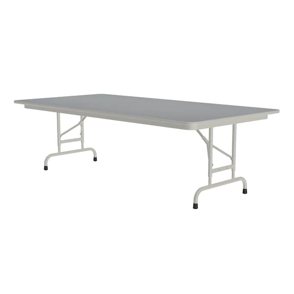 CFA Adjustable HPL Folding Tables 36x72 Gray Granite